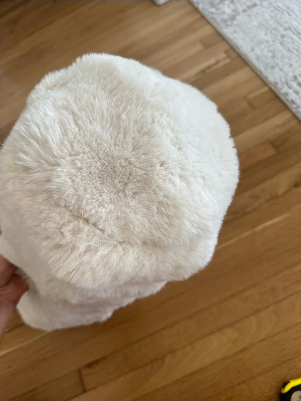 Mon Chateau Luxury Collection Faux Fur Cylinder Round Decorative Throw Pillow